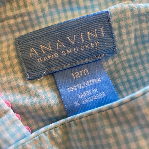 Anavini Popsicle Smocked Bubble - 12 Month - Picture 4 of 4